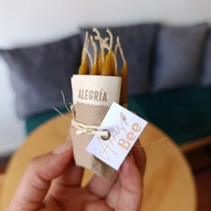 Velitas de cumpleaños 100% cera de abeja natural