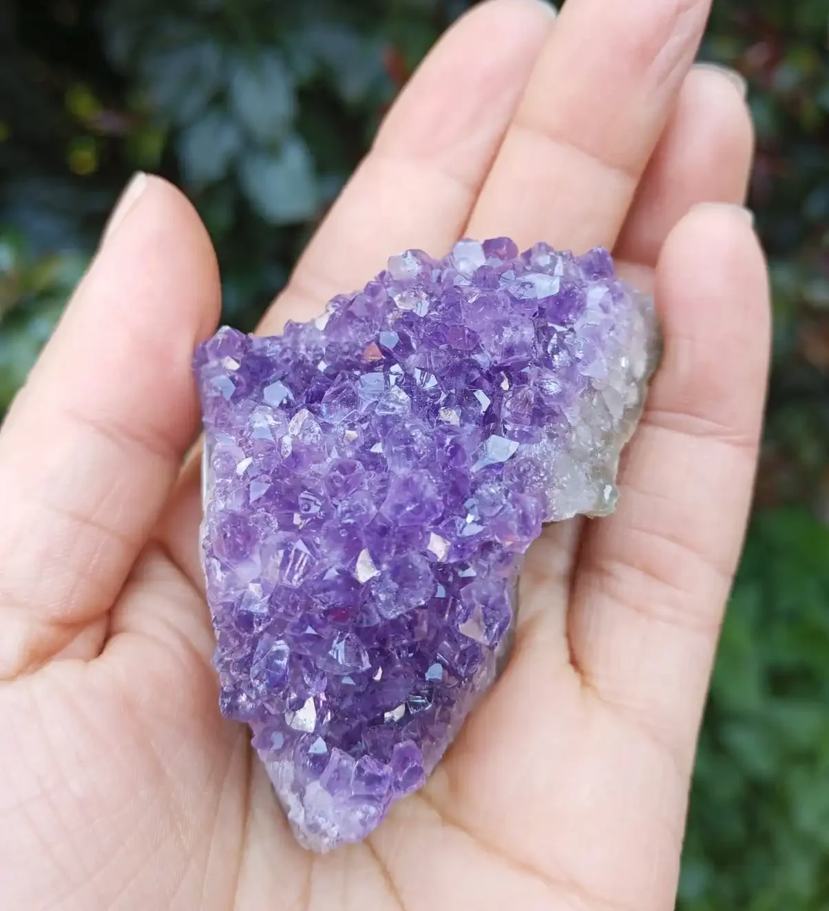 Drusa de Amatista cuarzo cristal - Imagen 4