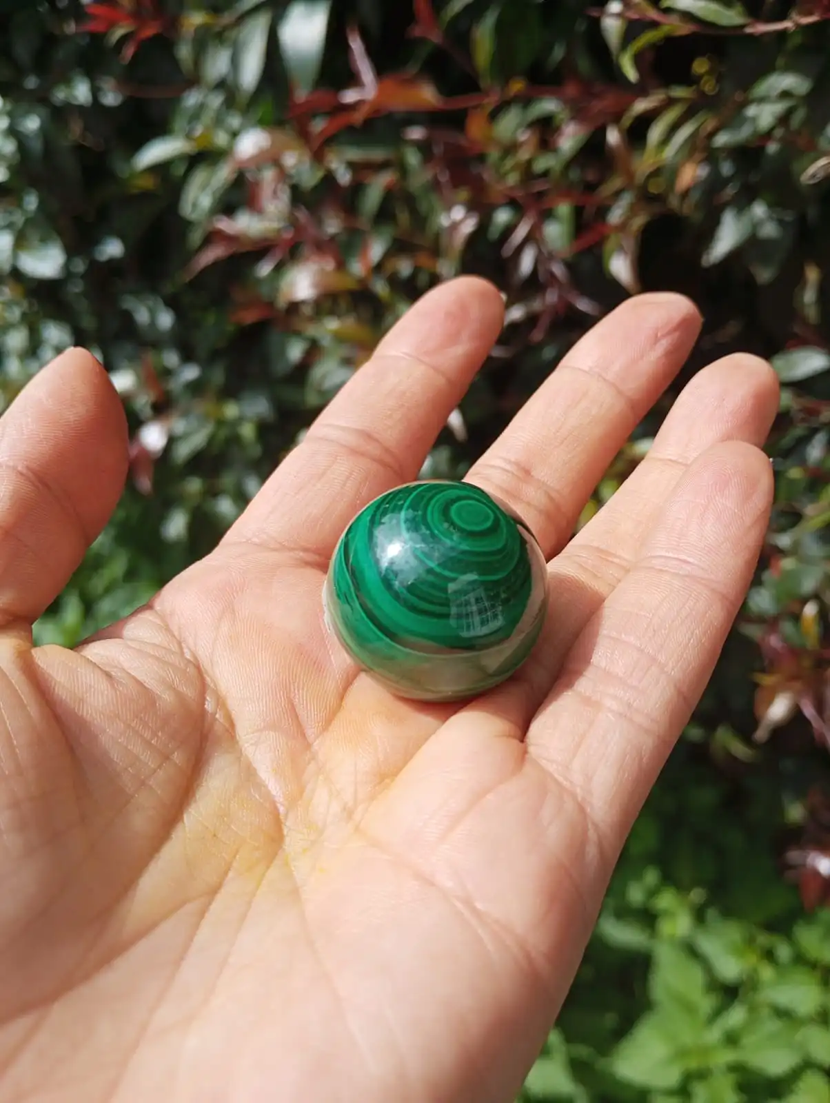 Malaquita Esfera Pieza única - Imagen 2