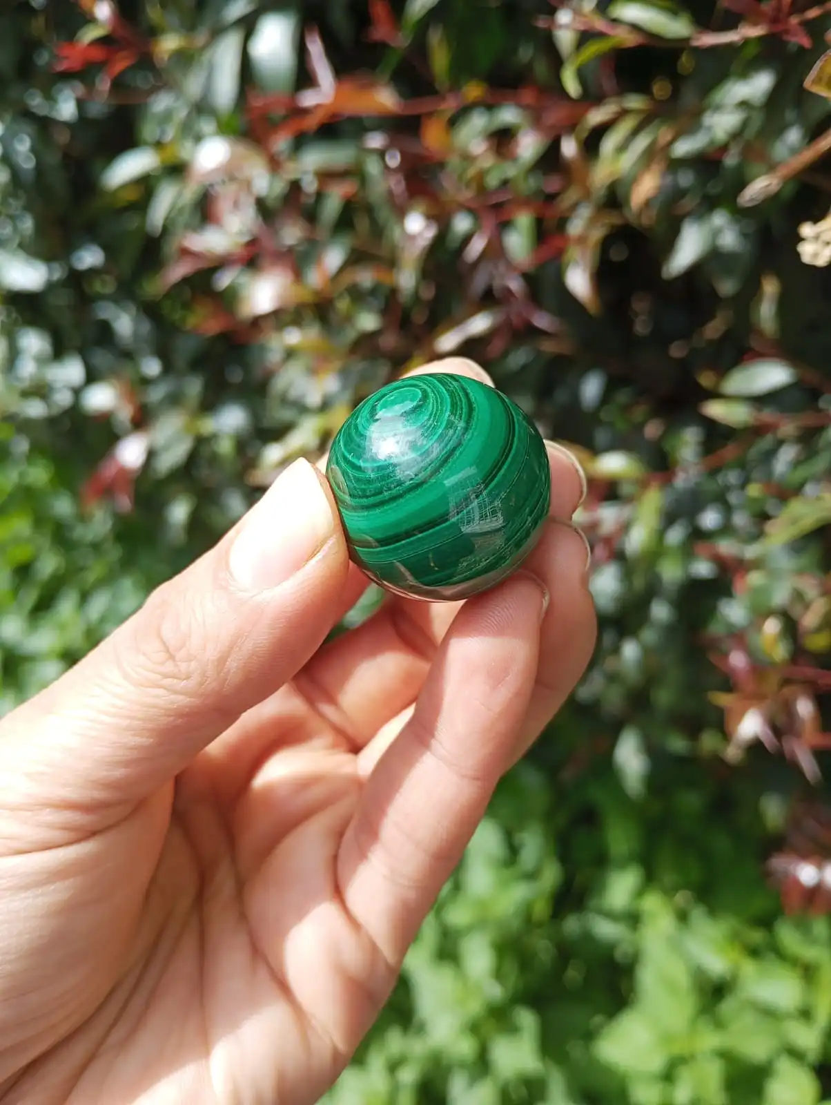 Malaquita Esfera Pieza única