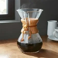 Cafetera Chemex vidrio método filtrado