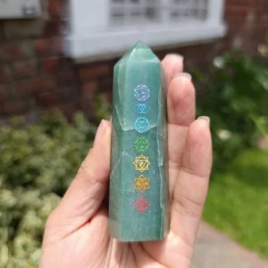 Aventurina Natural pieza única Obelisco 7 chakras