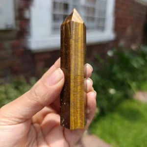 Ojo de Tigre Obelisco cristal Natural