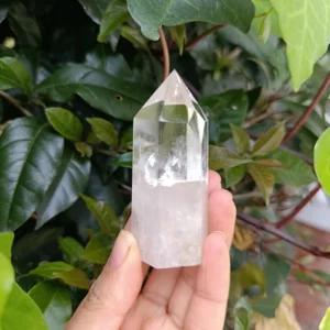 Cuarzo cristal de roca Obelisco
